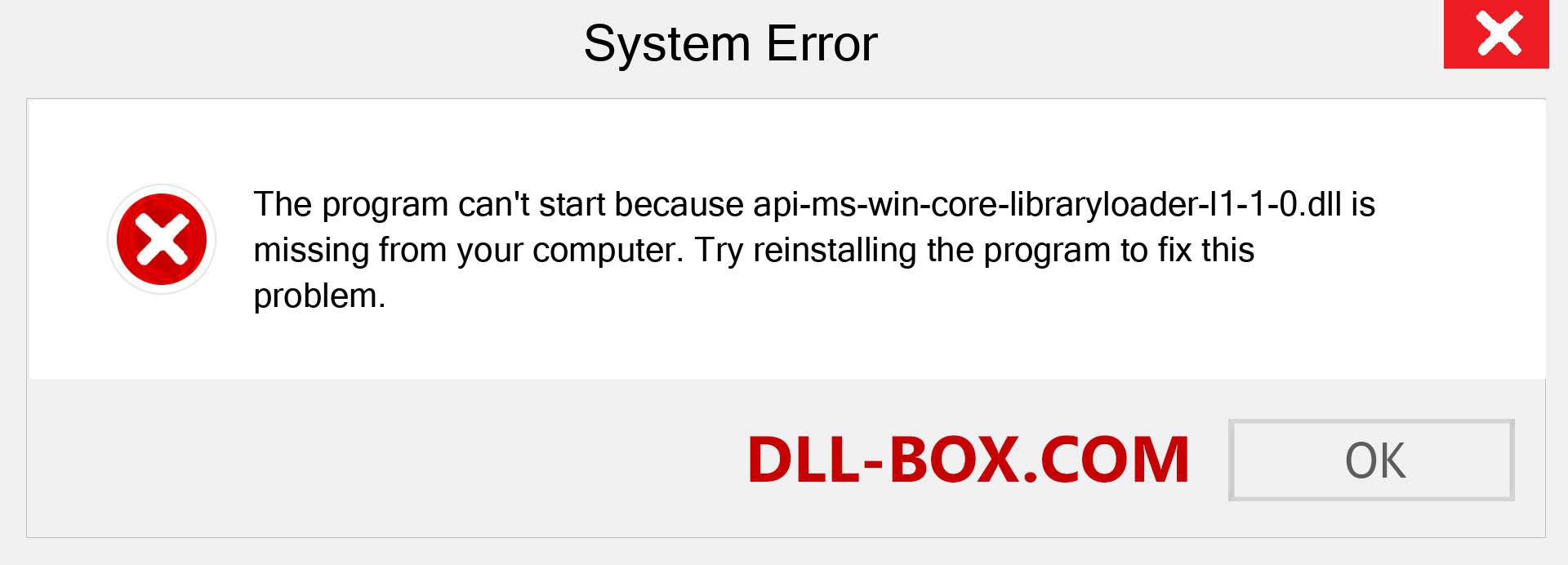  api-ms-win-core-libraryloader-l1-1-0.dll file is missing?. Download for Windows 7, 8, 10 - Fix  api-ms-win-core-libraryloader-l1-1-0 dll Missing Error on Windows, photos, images