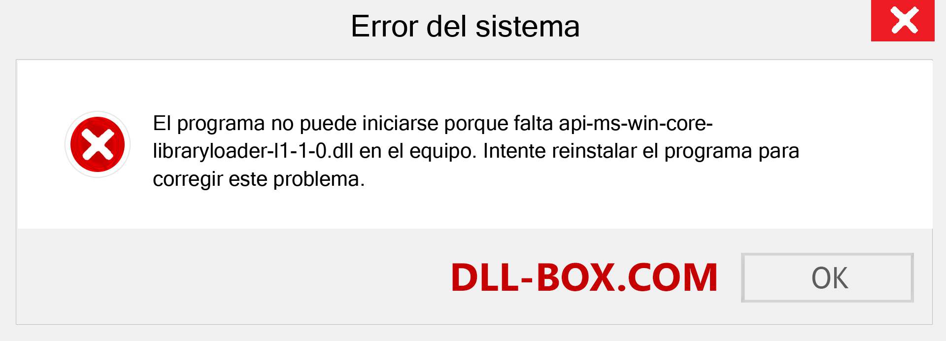 ¿Falta el archivo api-ms-win-core-libraryloader-l1-1-0.dll ?. Descargar para Windows 7, 8, 10 - Corregir api-ms-win-core-libraryloader-l1-1-0 dll Missing Error en Windows, fotos, imágenes